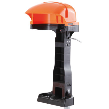 Stedelijke straatmand mand op post of stedelijke bin 50L Wall - Zwart
