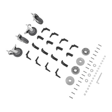 Cochecito de camareros de acero inoxidable - 4 estantes Royal Catering