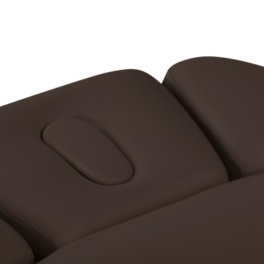 Poltrona SPA Relax Sillon marrone scuro con base nera — primo piano della seduta