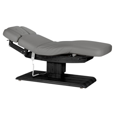 SPA-liggestol Sillon Relax grå med sort base — fra siden