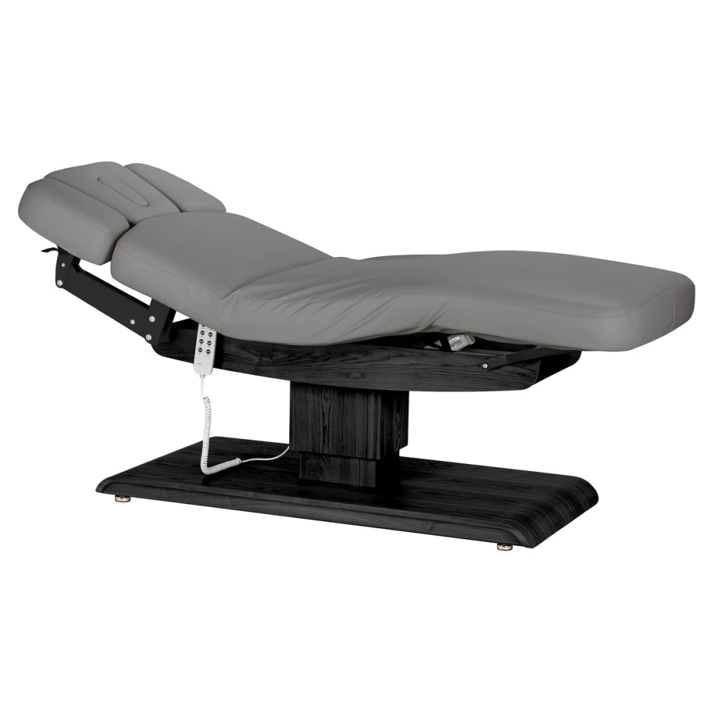 SPA ligstoel Sillon Relax grijs met zwarte basis — zijaanzicht
