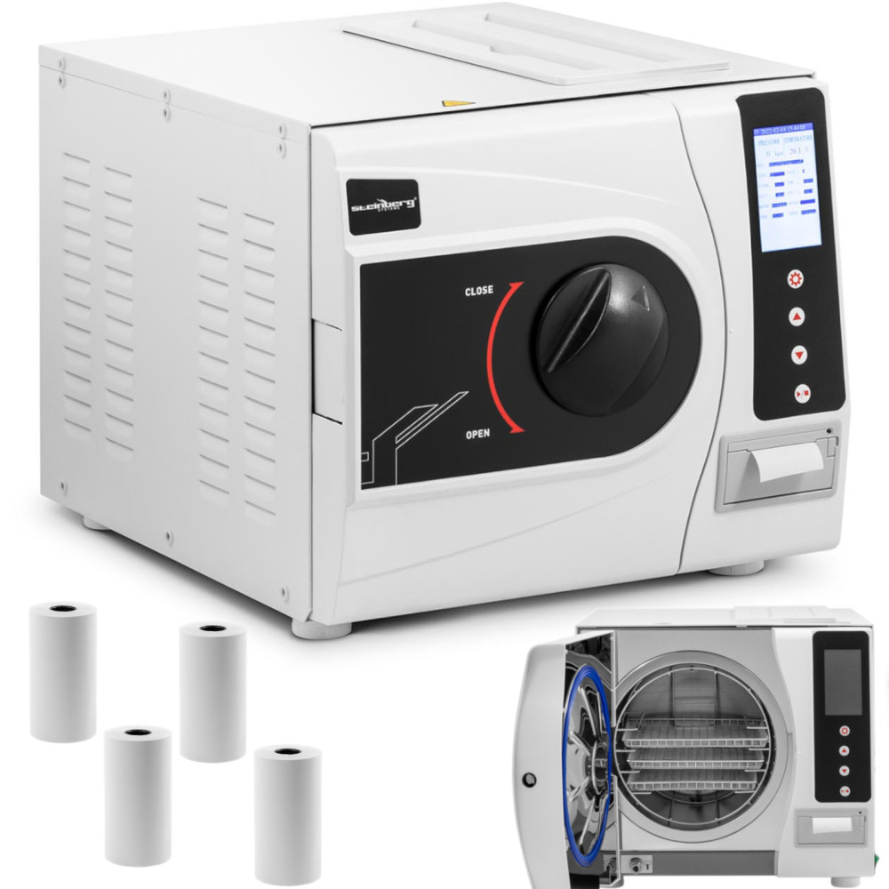 Slėgio-garo autoklave įrankių sterilizavimui 6 Programos Spausdintuvas B-B klasės LCD 18 l