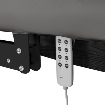SPA lounger Sillon Relax grey with black base — close-up of the controls
