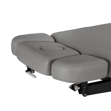 SPA-liggestol Sillon Relax grå med sort base — fra siden