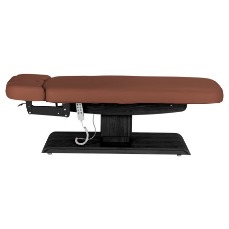 Fauteuil SPA Sillon Relax brun base noire — vue latérale