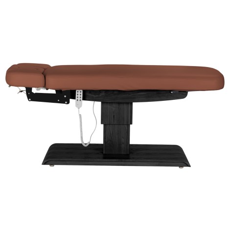Fauteuil SPA Sillon Relax brun base noire — vue latérale