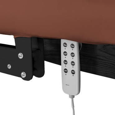 SPA lounger Sillon Relax brown with black base — close-up of the controls