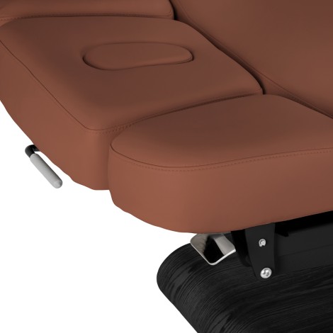 Sillón Relax SPA tumbona marrón con base negra — detalle del asiento