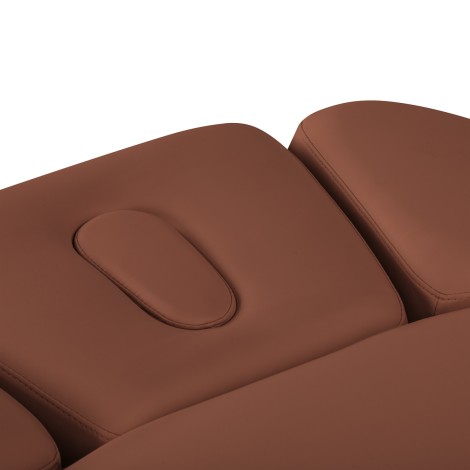 Sillón Relax SPA tumbona marrón con base negra — detalle del asiento