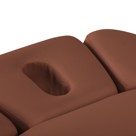 SPA ležadlo Sillon Relax hnedé s čiernou základňou — detail sedadla