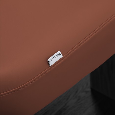 SPA-Liege Sillon Relax Braun mit schwarzer Basis — Detailaufnahme Oberfläche