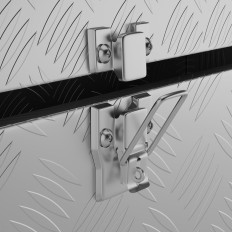 Boîte à outils d'atelier en aluminium 31 l 58 x 25,5 x 25,5 cm