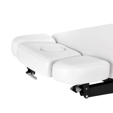 Ηλεκτρική ξαπλώστρα SPA Sillon Relax λευκή με μαύρη βάση — κοντινό κάθισμα