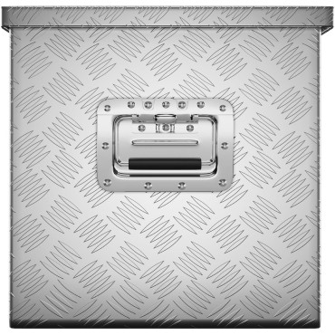 Hliníkový transportný nástrojový panel uzamknutý 150 l 124 x 38,5 x 38,5 cm