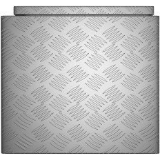 Aluminium transport toolbox vergrendeld met 119 L 91 x 45 x 44,5 cm
