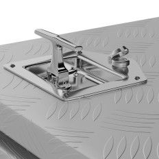Aluminium transport toolbox vergrendeld met 119 L 91 x 45 x 44,5 cm