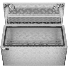 Aluminium transport toolbox vergrendeld met 119 L 91 x 45 x 44,5 cm