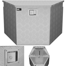 Aluminijski transportni okvir zatvoren s ključem 150 l 81,5 x 47,5 x 46 cm