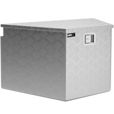 Coffre à outils de transport en aluminium verrouillable par clé 150 l 81,5 x 47,5 x 46 cm