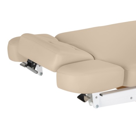 SPA-Liege Sillon Relax Beige mit hellbrauner Basis — Detailaufnahme Sitz