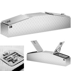 Aluminiumtransportverktygslåda stängd med 280 L 177 x 40 x 40 cm