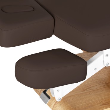 Ξαπλώστρα SPA Sillon Relax σκούρο καφέ με βάση ανοιχτό καφέ — κοντινό κάθισμα