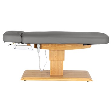 SPA lounger Sillon Relax grey with light brown base — side view