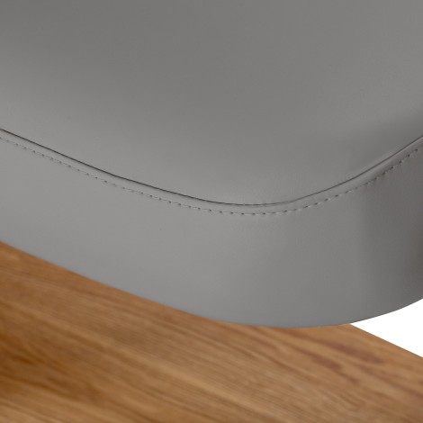 SPA lehátko Sillon Relax sivé s svetlohnedou základňou — detail sedadla