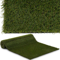 Kunstgras op terras balkon zacht 30 mm 20/10 cm 100 x 400 cm