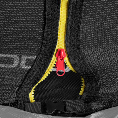 Puutarhan trampoliini, jossa on verkko ja kansi jousille Wed. 305 cm - 100 kg musta ja harmaa