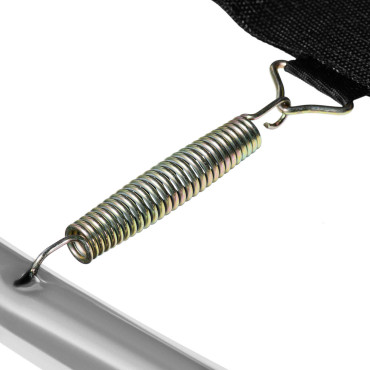 Sodo batutas su tinkleliu ir dangtis spyruoklėms. 305 cm iki 100 kg juodos ir pilkos spalvos