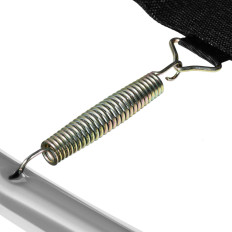 Trampolino da giardino con griglia e copertura per molle Mer. 305 cm a 100 kg nero e grigio