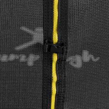 Garden trampoline with grid and cover for springs Wed. 305 cm to 100 kg black and gray