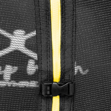 Vrtni trampolin s mrežom i pokrivenim za izvore. 244 cm do 80 kg crno-zeleno