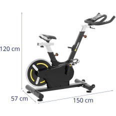 Velosipēdu velosipēdu stacionārā vērpšanas apmācība līdz 130 kg - spararats 13 kg