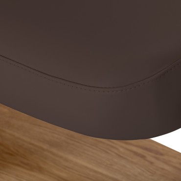 Housse amovible marron foncé pour fauteuil Sillon Relax SPA — gros plan surface