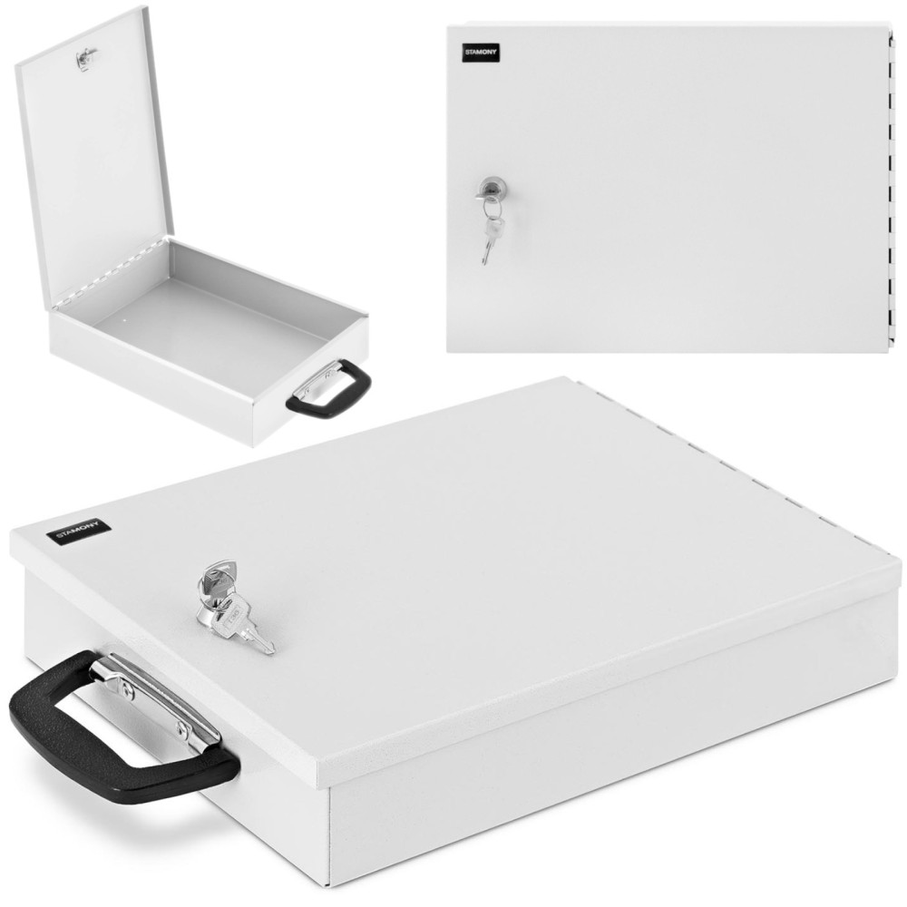 SAFE-Metallschatulle für den Schlüssel geschlossen 355 x 255 x 70 mm DIN A4