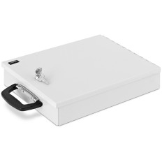 Coffre-fort en métal pour documents, verrouillé par clé, 355 x 255 x 70 mm DIN A4.