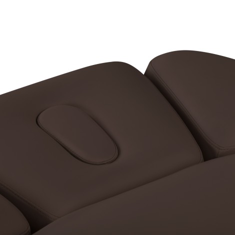Överdrag till Sillon Relax SPA vilstol mörkbrun — närbild av sits