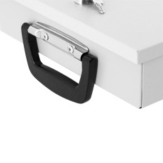 Sikker metal kiste til nøgle lukket 355 x 255 x 70 mm DIN A4