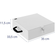 Varna kovinska kaseta za ključe ključavnice 350 x 320 x 110 mm DIN A4