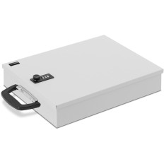 Sichere Metallschatulle für Dokumente mit Verbindungsschloss 355 x 255 x 70 mm DIN A6