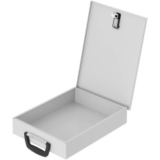 Varno kovinsko krsto za dokumente s povezovalnim ključavnico 355 x 255 x 70 mm DIN A6
