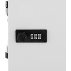Caixão de metal seguro para documentos com bloqueio de bloqueio 355 x 255 x 70 mm DIN A6