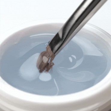 OCHO NAILS Átlátszó építő UV gél - 30 g — közeli kép a felületről