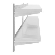 Wall Shelf Double jekla, ki visi s 160 cm nastavitve