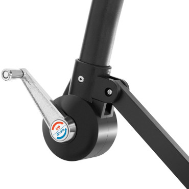 Trädgårdsparaply på en boom runt lutning ons. 300 cm blå