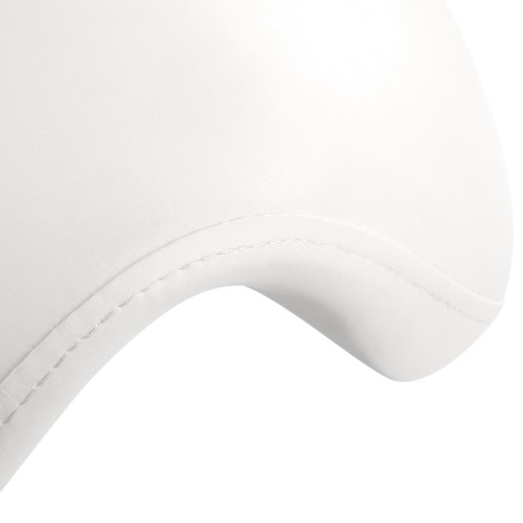 Cosmetic stool 6001 hvid — nærbillede af sæde