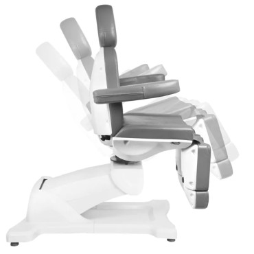 Electric cosmetic chair azzurro 869as pedi 5 motors rotary Gray — side view