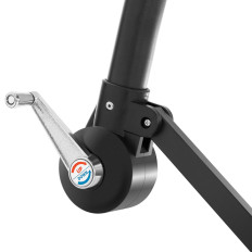 Paraguas de jardín en un auge redondo basculante de miércoles. 300 cm rojo